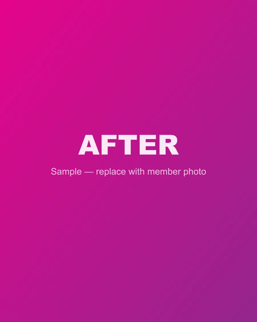After: Member A.'s transformation