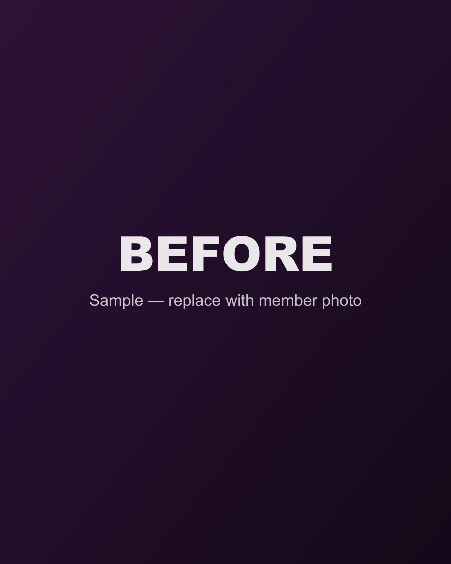 Before: Member A.'s transformation